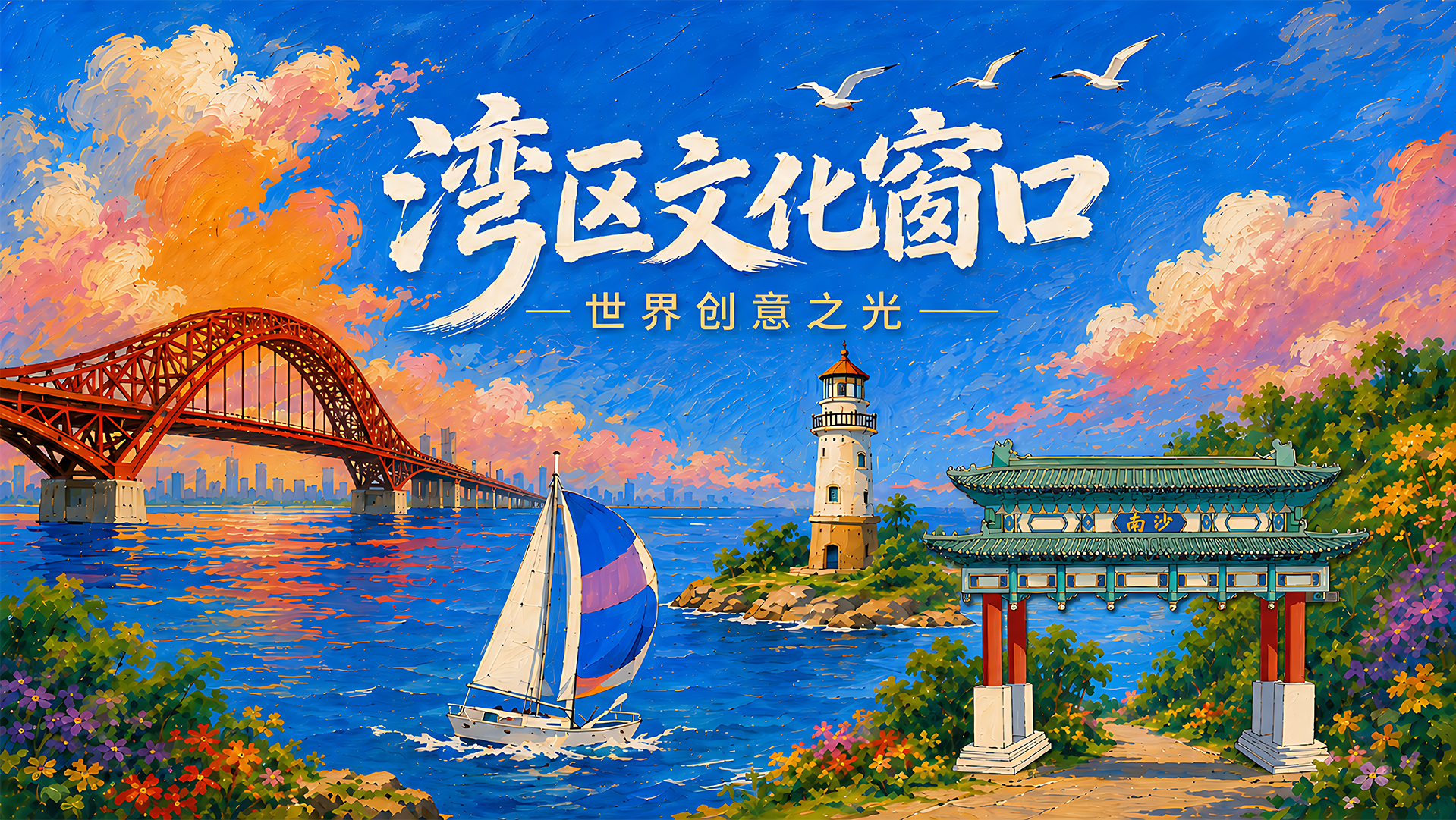 湾区文化窗口主视觉
